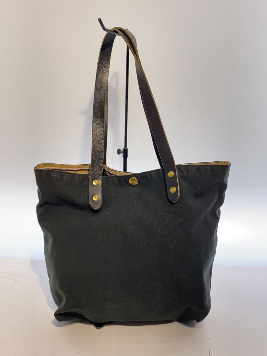 IL BISONTE Tote Bag Canvas BLK Solid 3