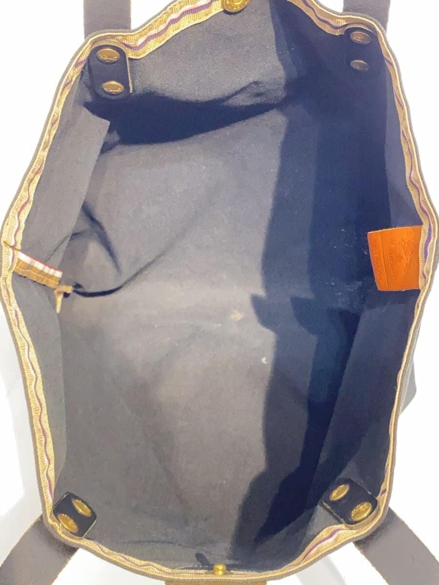 IL BISONTE Tote Bag Canvas BLK Solid 6