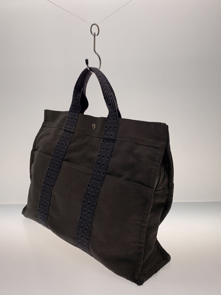 HERMES Tote Bag Polyester GRY 2