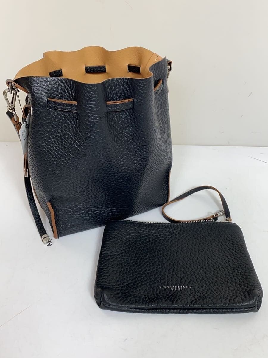 Gianni Chiarini Desigh Shoulder Bag Leather BLK 7