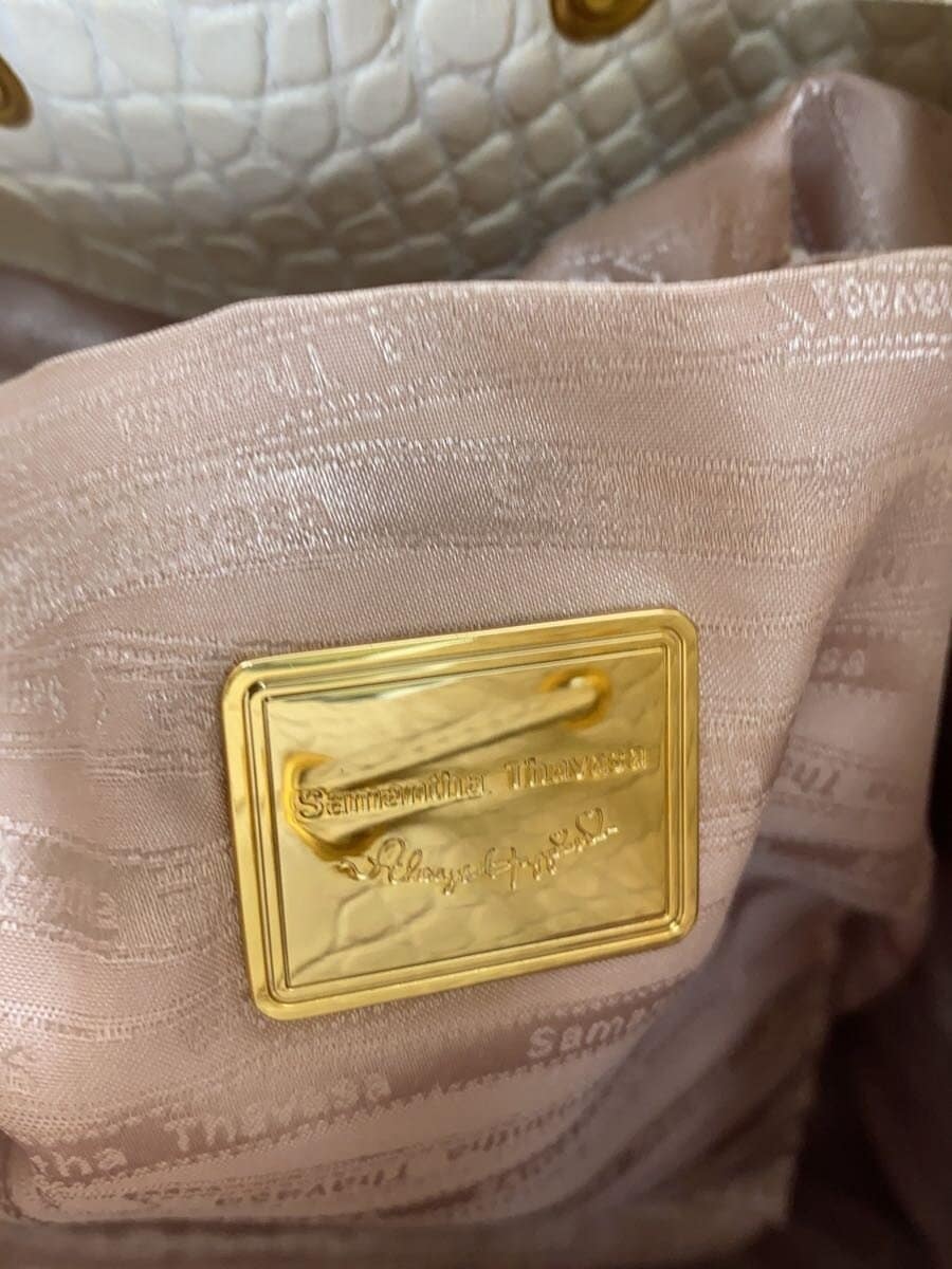 Samantha Thavasa handbag leather WHT 4