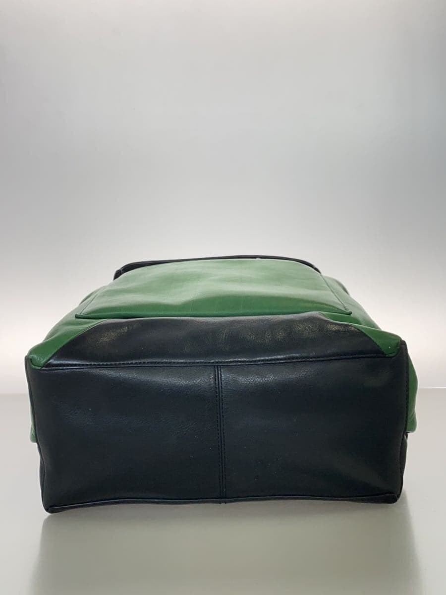 COACH Backpack Leather GRN Plain 72162 4