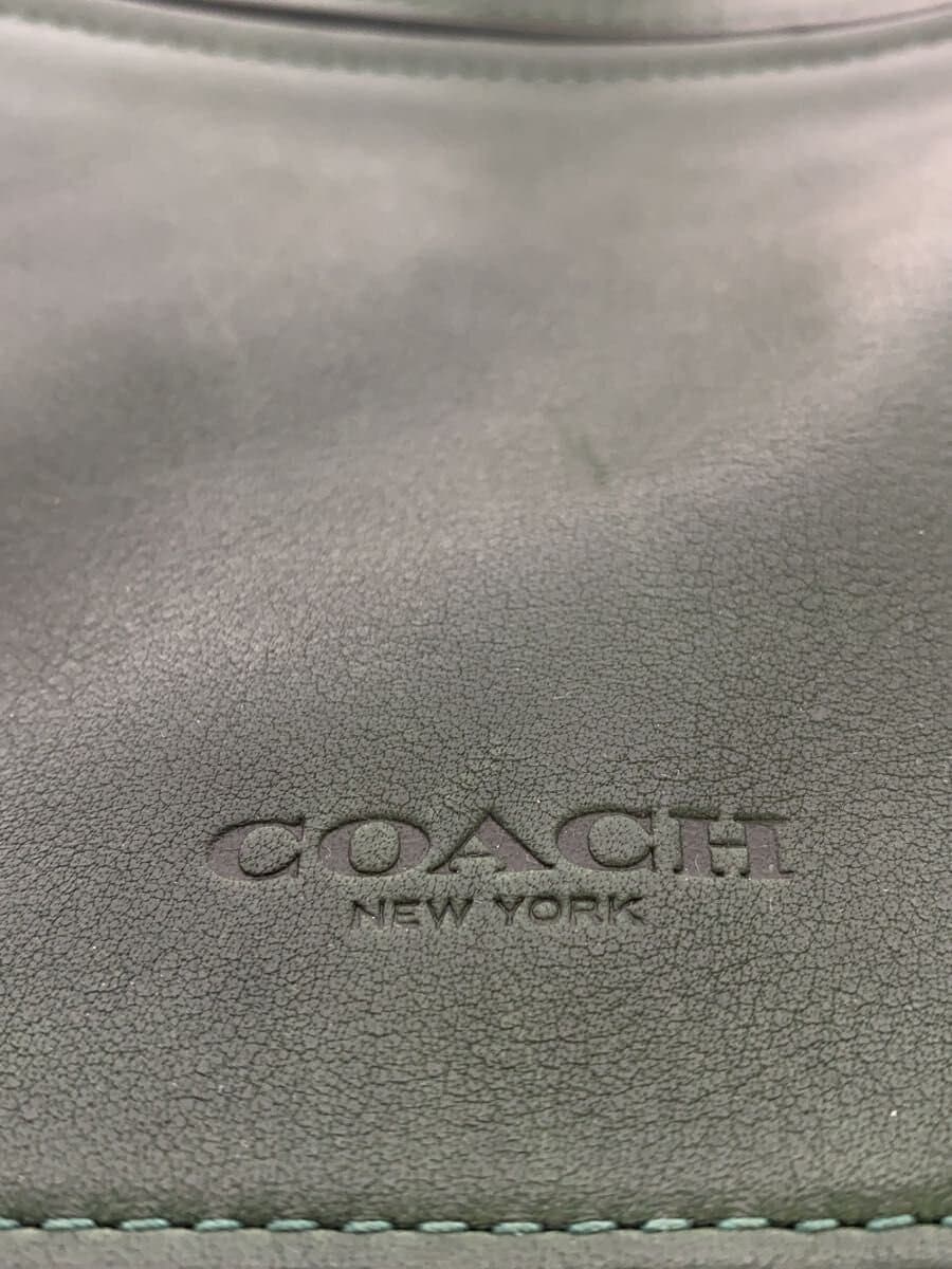 COACH Backpack Leather GRN Plain 72162 5
