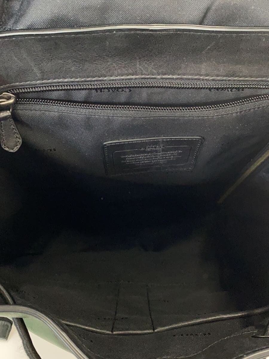 COACH Backpack Leather GRN Plain 72162 6