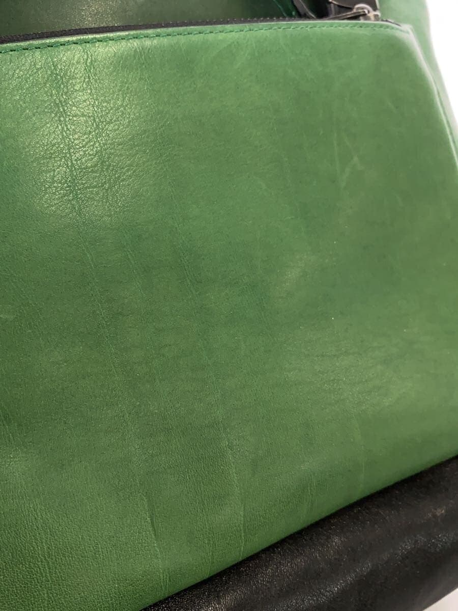 COACH Backpack Leather GRN Plain 72162 8