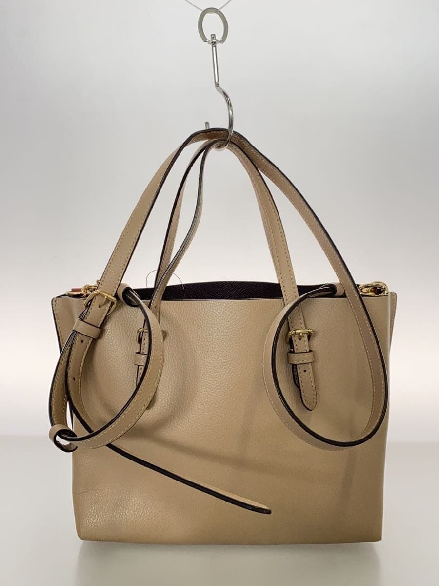 COACH Molly Tote_Beige Leather BEG Solid C4084 3