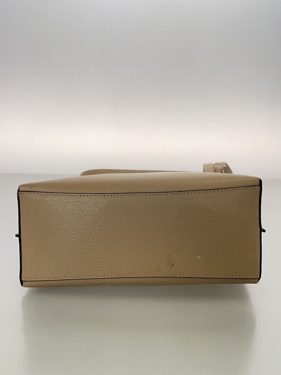 COACH Molly Tote_Beige Leather BEG Solid C4084 4