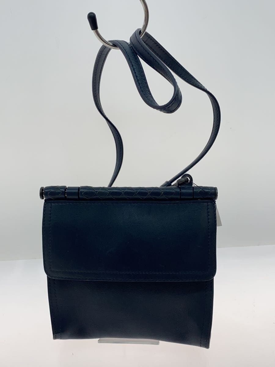 BOTTEGA VENETA Mini Double-Face Shoulder Bag Leather Navy 3