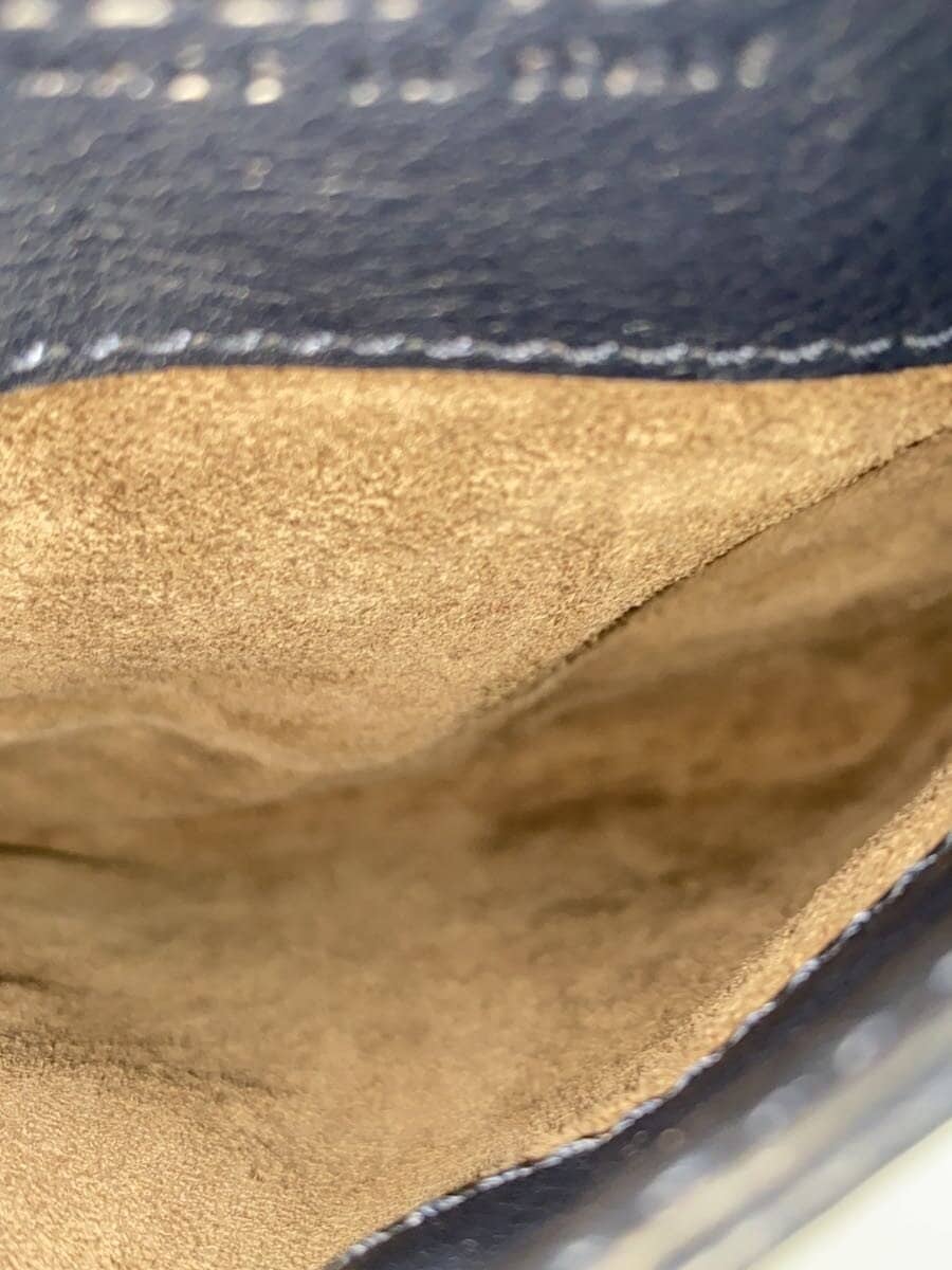 BOTTEGA VENETA Mini Double-Face Shoulder Bag Leather Navy 6