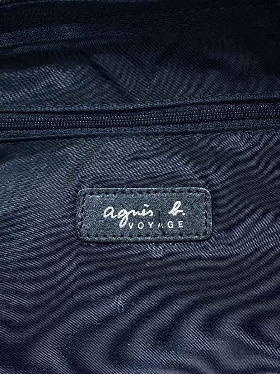 agnes b. Boston Bag Canvas BLK 5