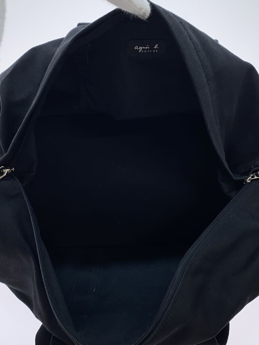 agnes b. Boston Bag Canvas BLK 6