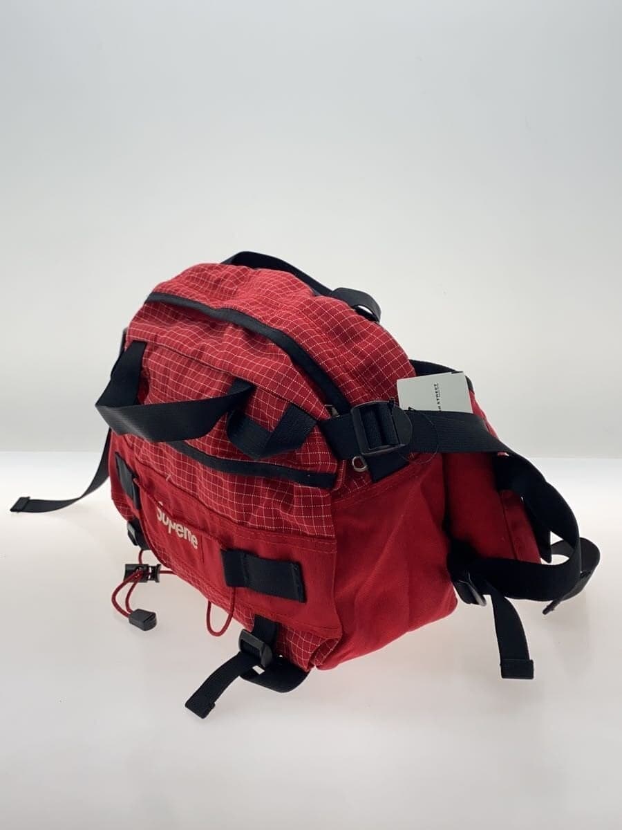 Supreme 09AW Ripstop Mountain Bag Waist Bag RED Check 2
