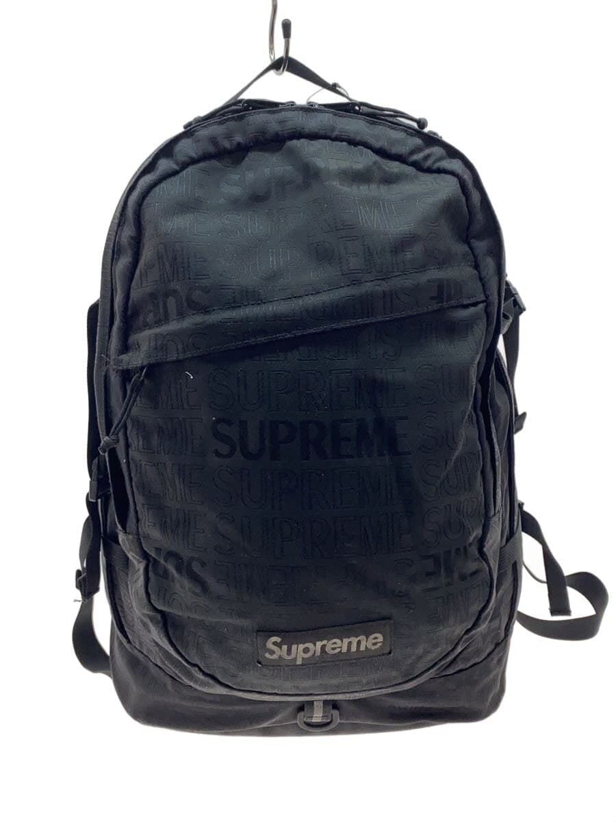 Supreme 19SS Box Logo Backpack Black All-over print