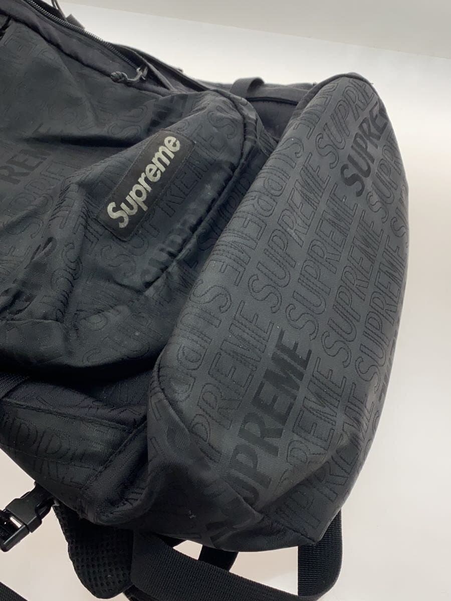 Supreme 19SS Box Logo Backpack Black All-over print 7