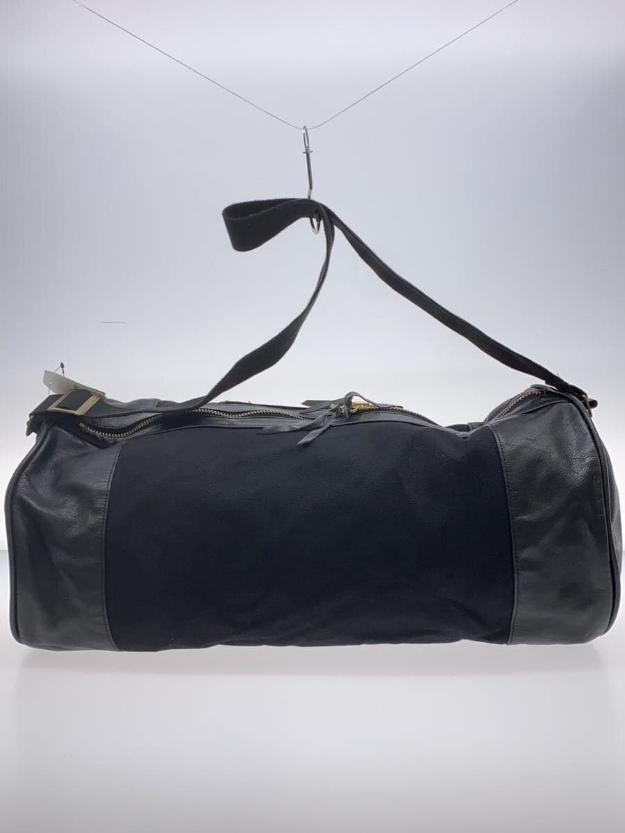 CALEE Boston Bag Canvas & Leather Black 3