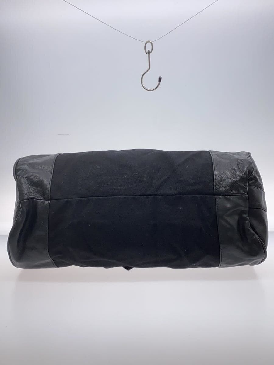 CALEE Boston Bag Canvas & Leather Black 4