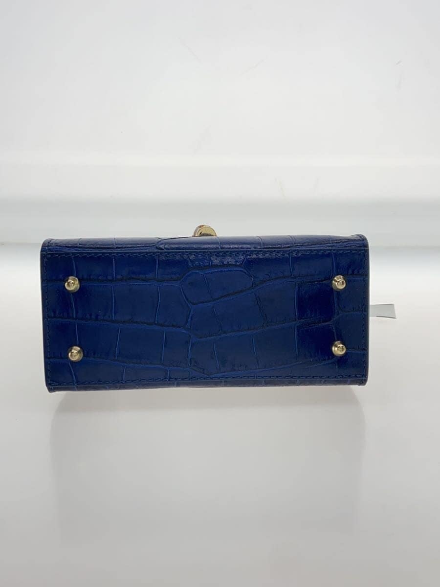 AULENTTI embossed Bamboo Handbag -- BLU Animal 4