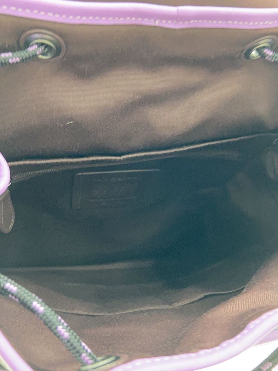 COACH Backpack Color Block Signature Brown & Purple All-over Pattern CL417 6