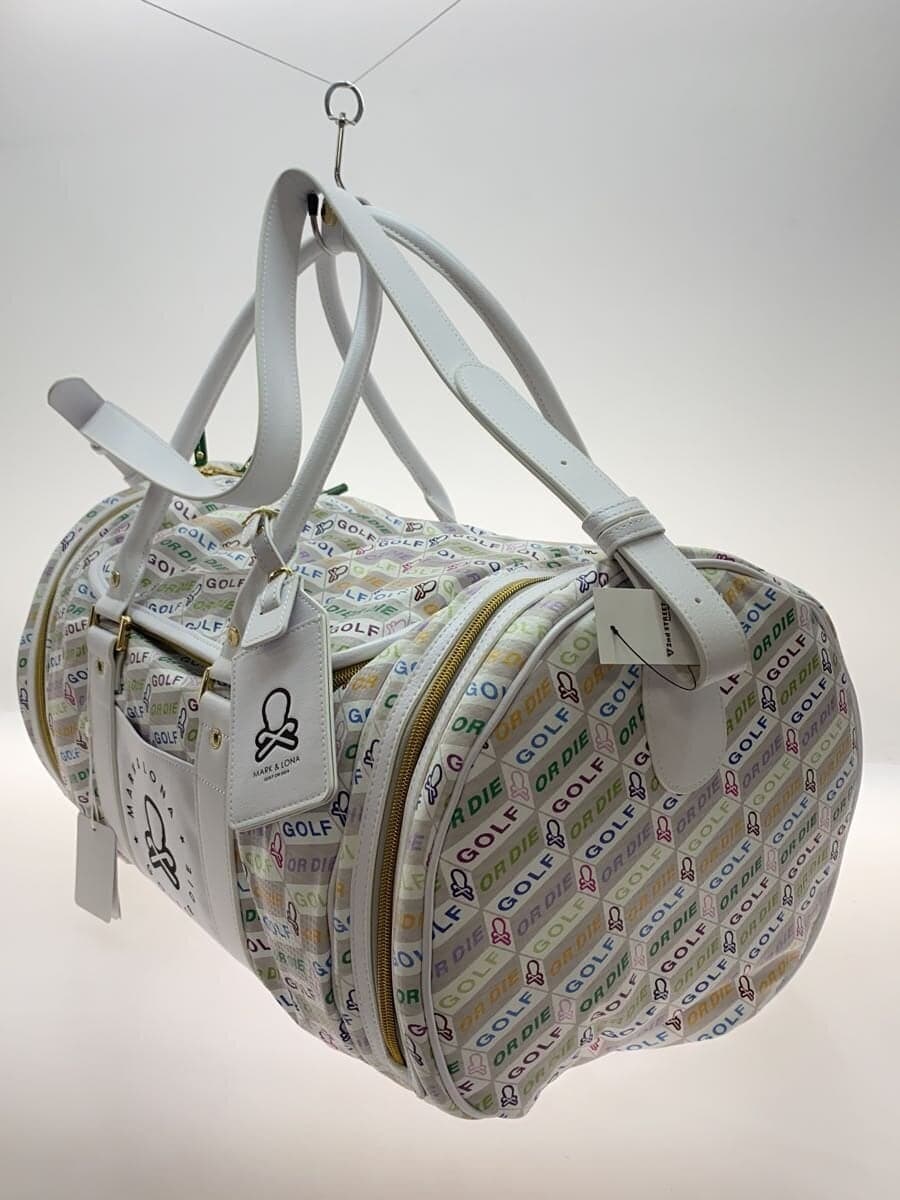 MARK & LONA Boston Bag -- WHT All-over Print MLS-5C-SB21 2