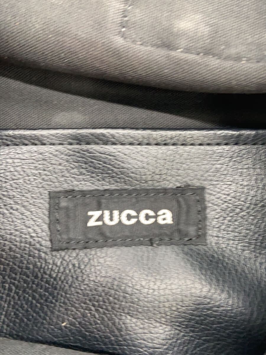 ZUCCa calendar print leather tote bag leather BLK 5