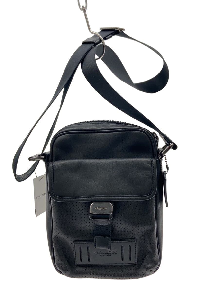 COACH shoulder bag leather BLK 1958