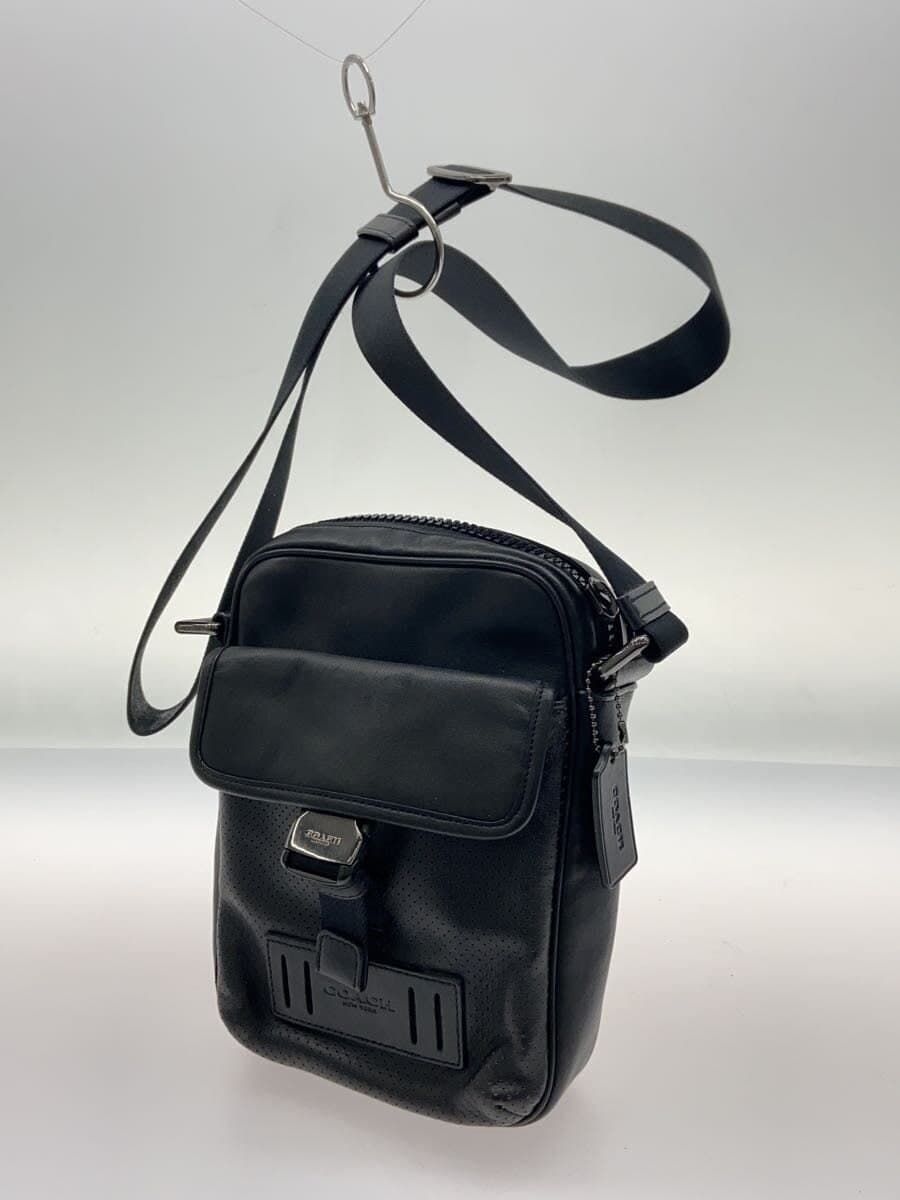 COACH shoulder bag leather BLK 1958 2