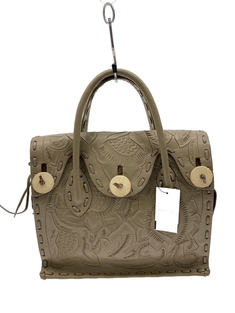 Carving Tribes handbag leather BEG