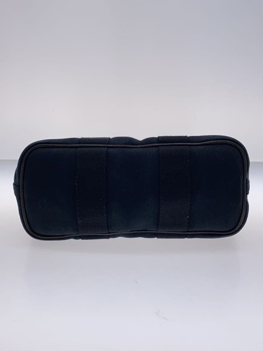 HERMES Valparaiso PM Pouch None Handbag Canvas BLK Solid 4