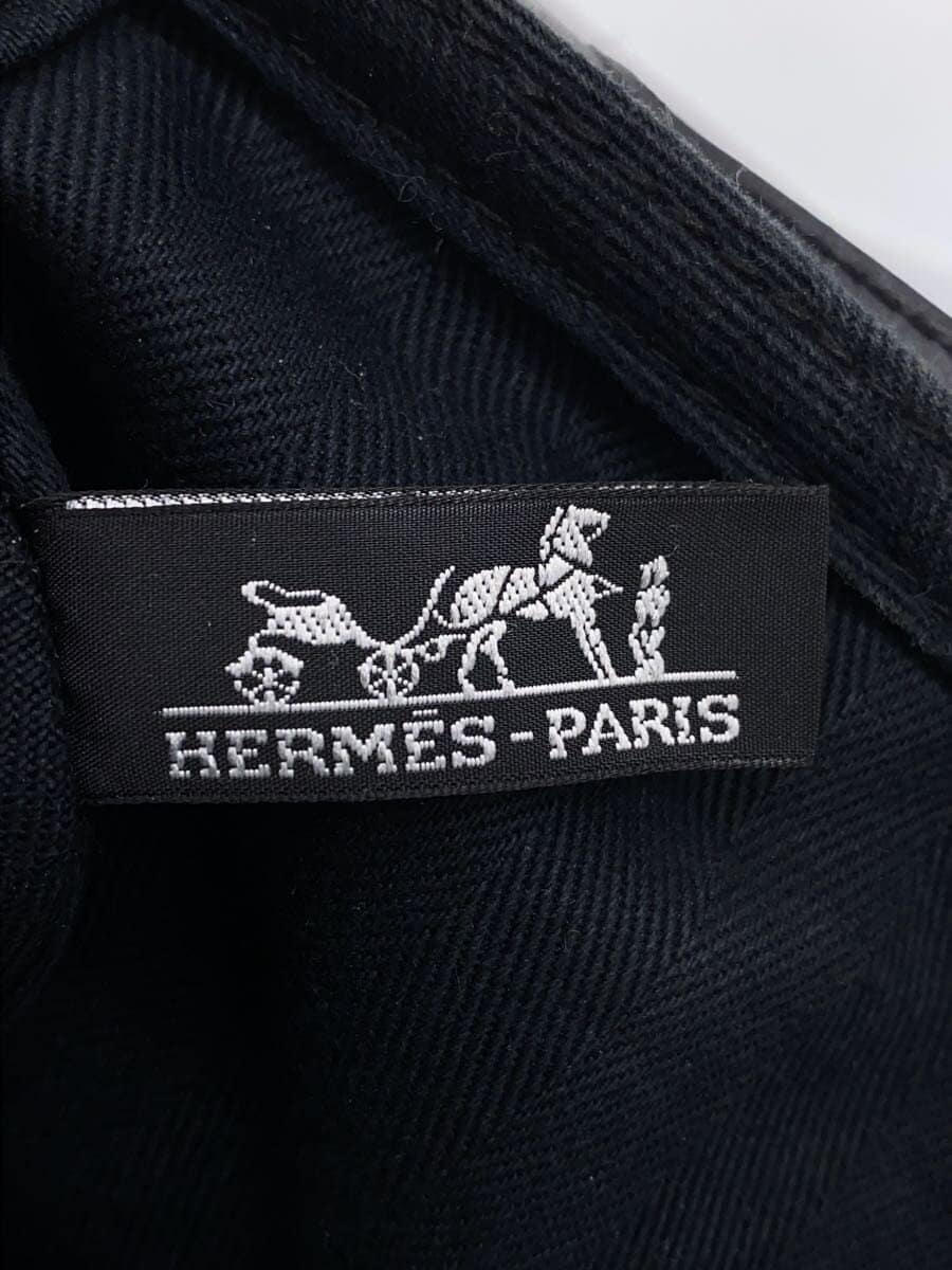 HERMES Valparaiso PM Pouch None Handbag Canvas BLK Solid 5