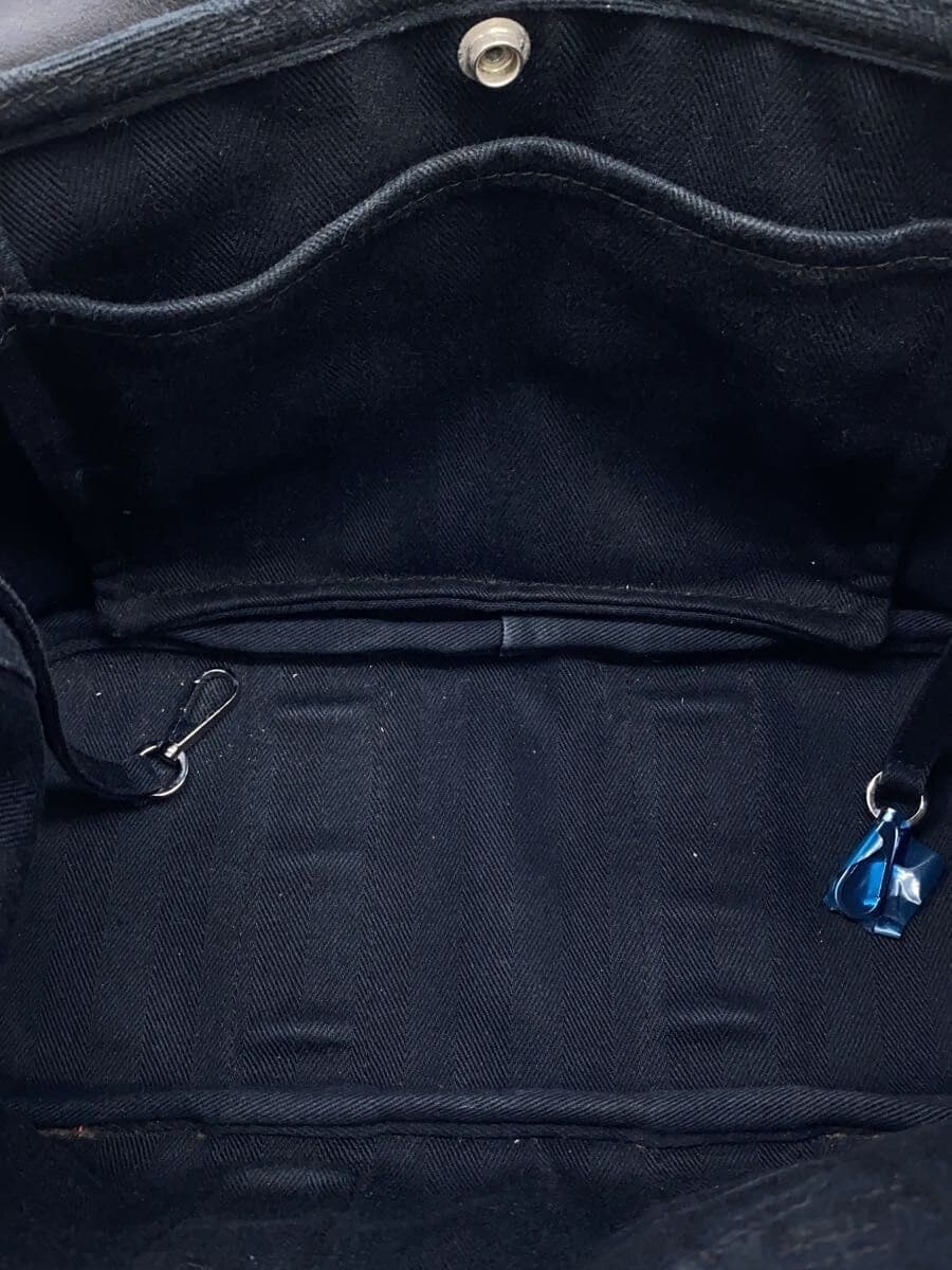 HERMES Valparaiso PM Pouch None Handbag Canvas BLK Solid 6