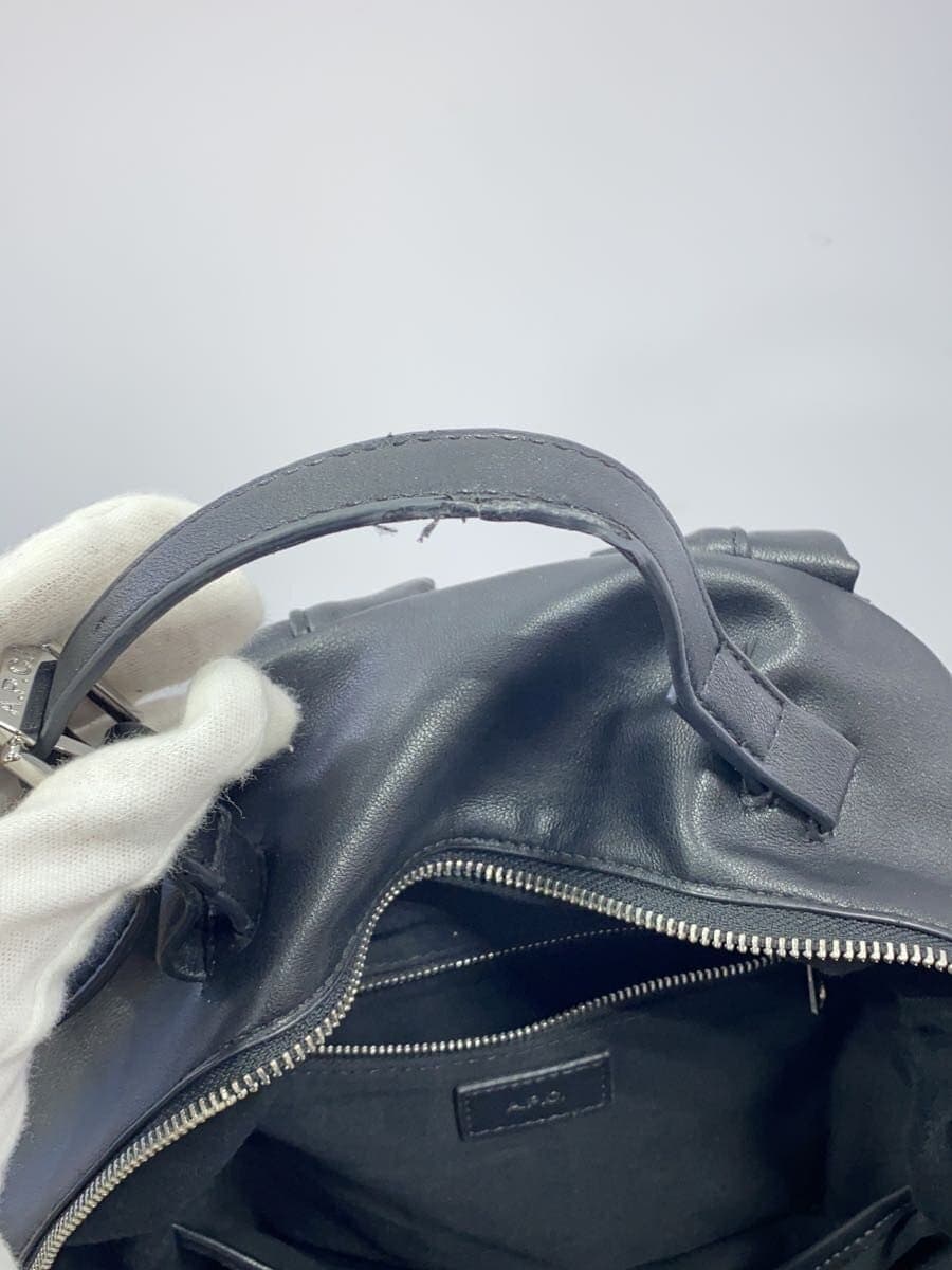 A.P.C. Backpack Leather BLK 7
