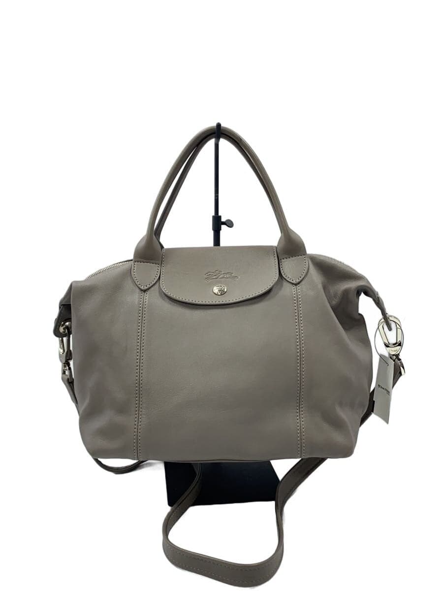 LONGCHAMP Handbag Leather GRY Solid l1512737274