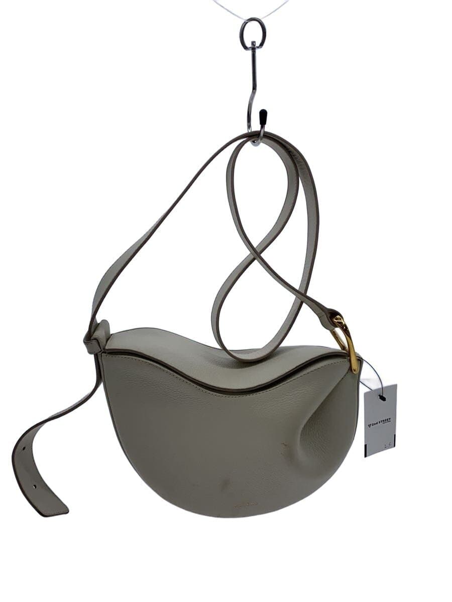 POLENEtonca Shoulder Bag Leather BEG Solid Color
