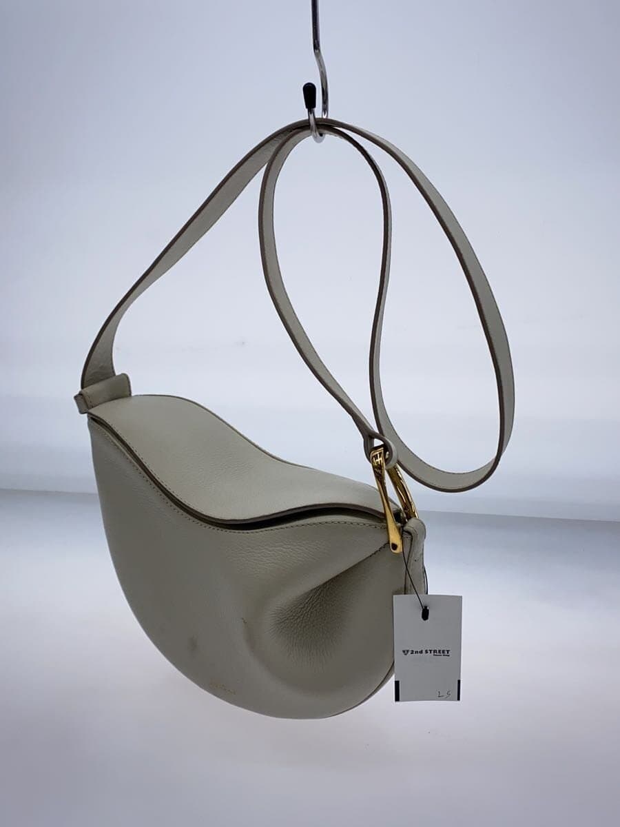 POLENEtonca Shoulder Bag Leather BEG Solid Color 2