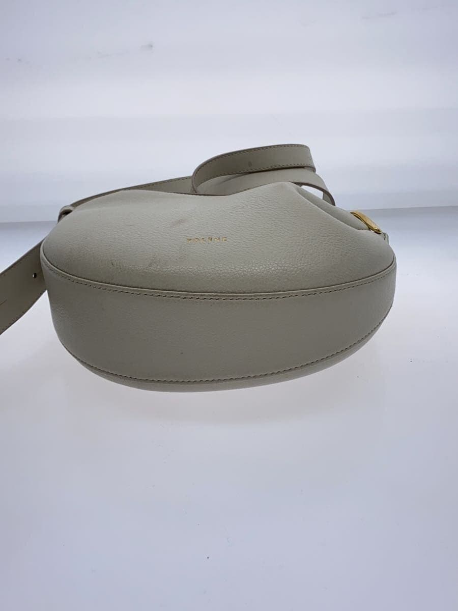 POLENEtonca Shoulder Bag Leather BEG Solid Color 4