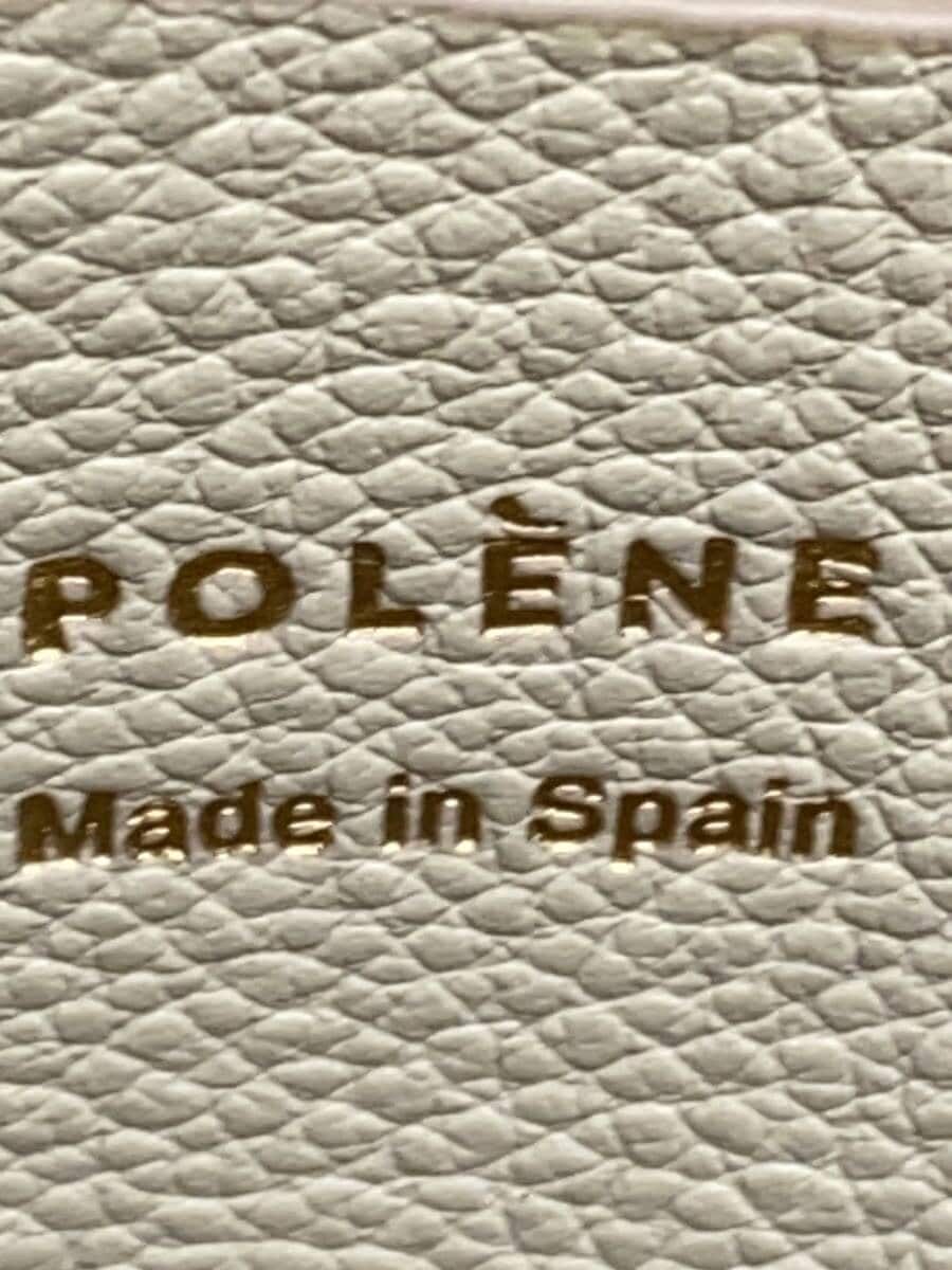 POLENEtonca Shoulder Bag Leather BEG Solid Color 5