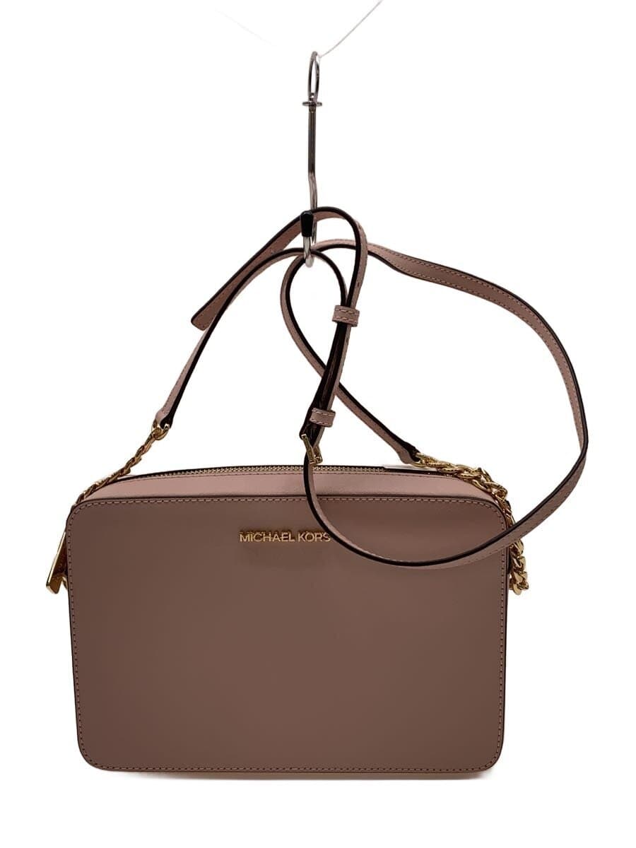 MICHAEL KORS JET SET ITEM LG EW CROSSBODY Leather PNK Solid 35T8GTTC9L