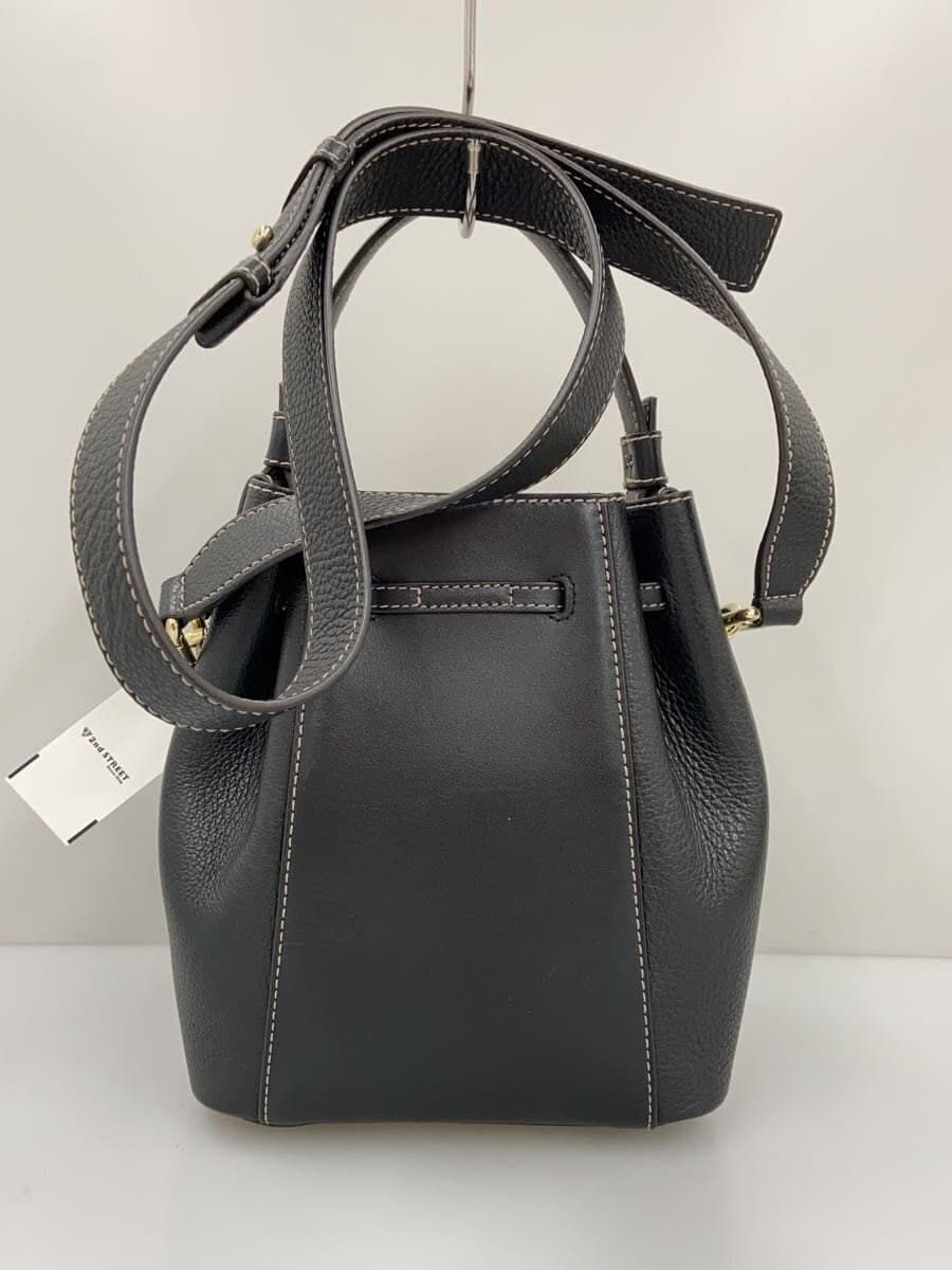 FURLA shoulder bag leather BLK 3