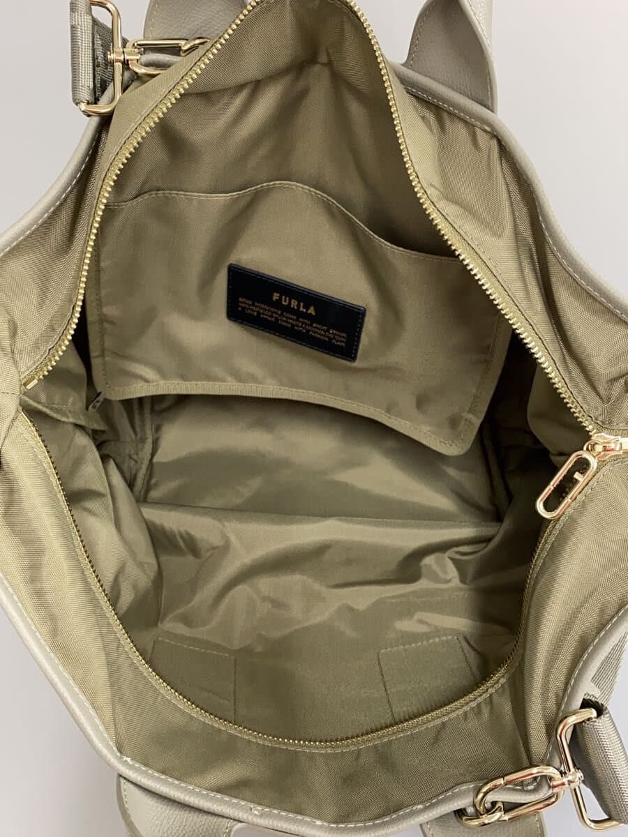 FURLA shoulder bag nylon GRY plain 6