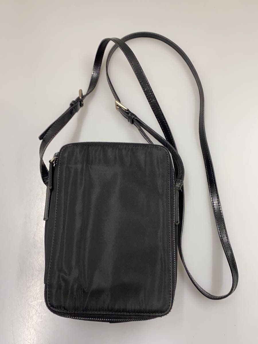 PRADA shoulder bag nylon black plain 3