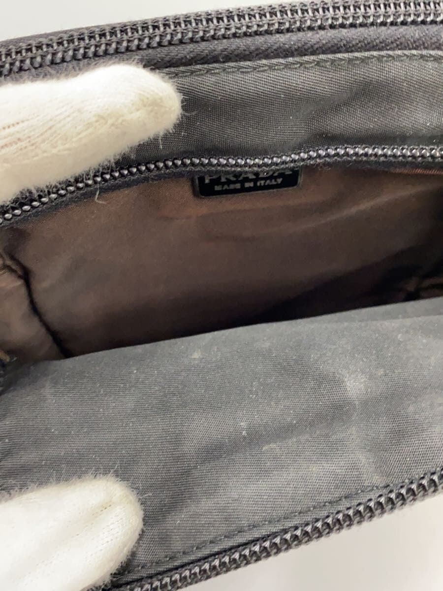 PRADA shoulder bag nylon black plain 6