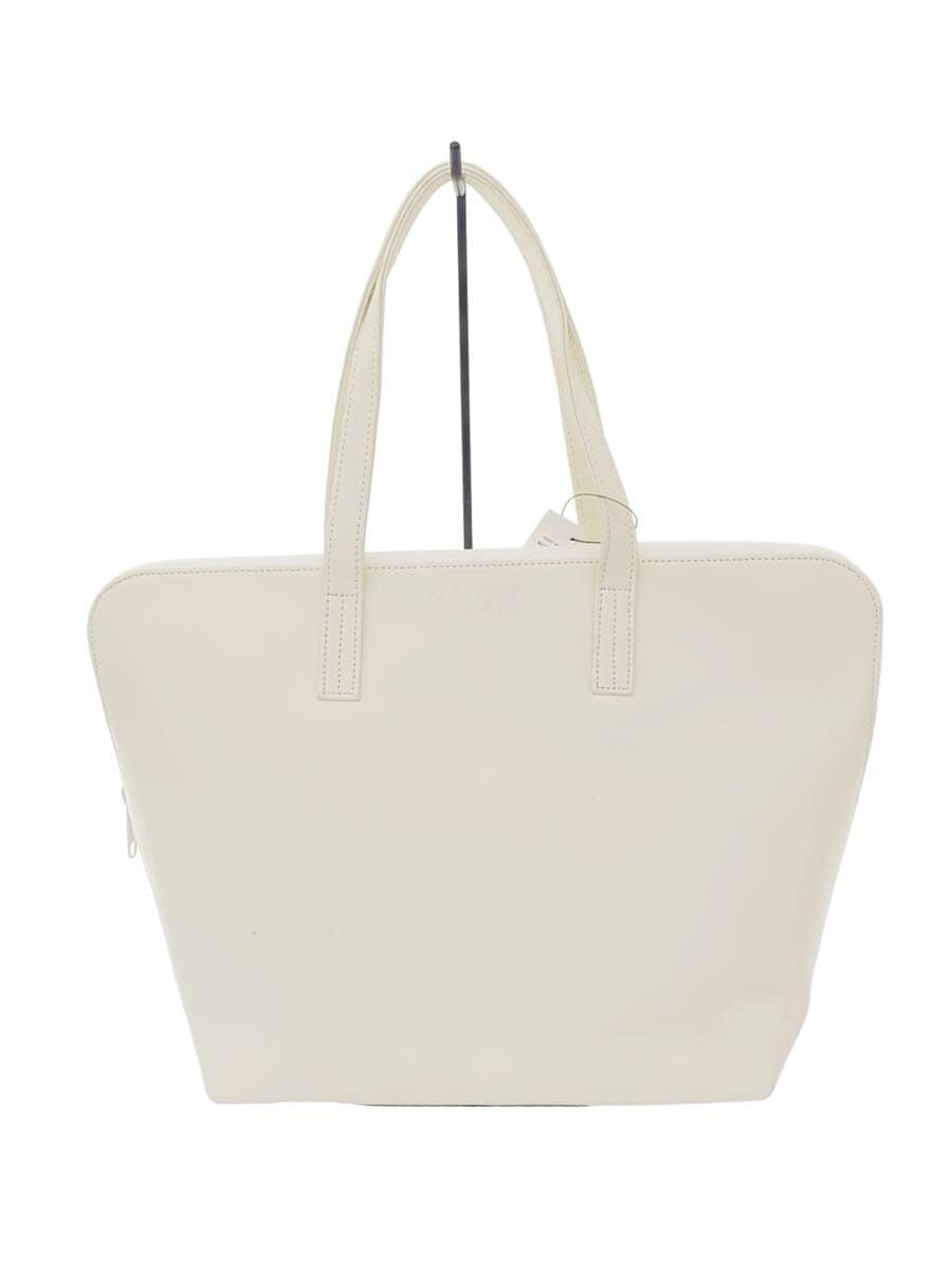 KLON180 ONE-EIGHTY TOTE MINI Tote Bag Cowhide Leather WHT Surface Stains