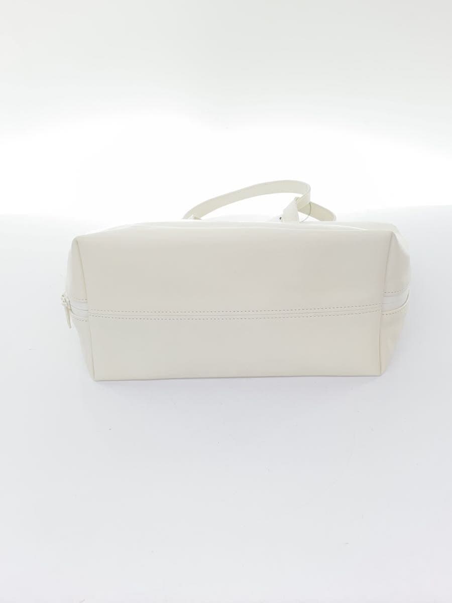 KLON180 ONE-EIGHTY TOTE MINI Tote Bag Cowhide Leather WHT Surface Stains 4