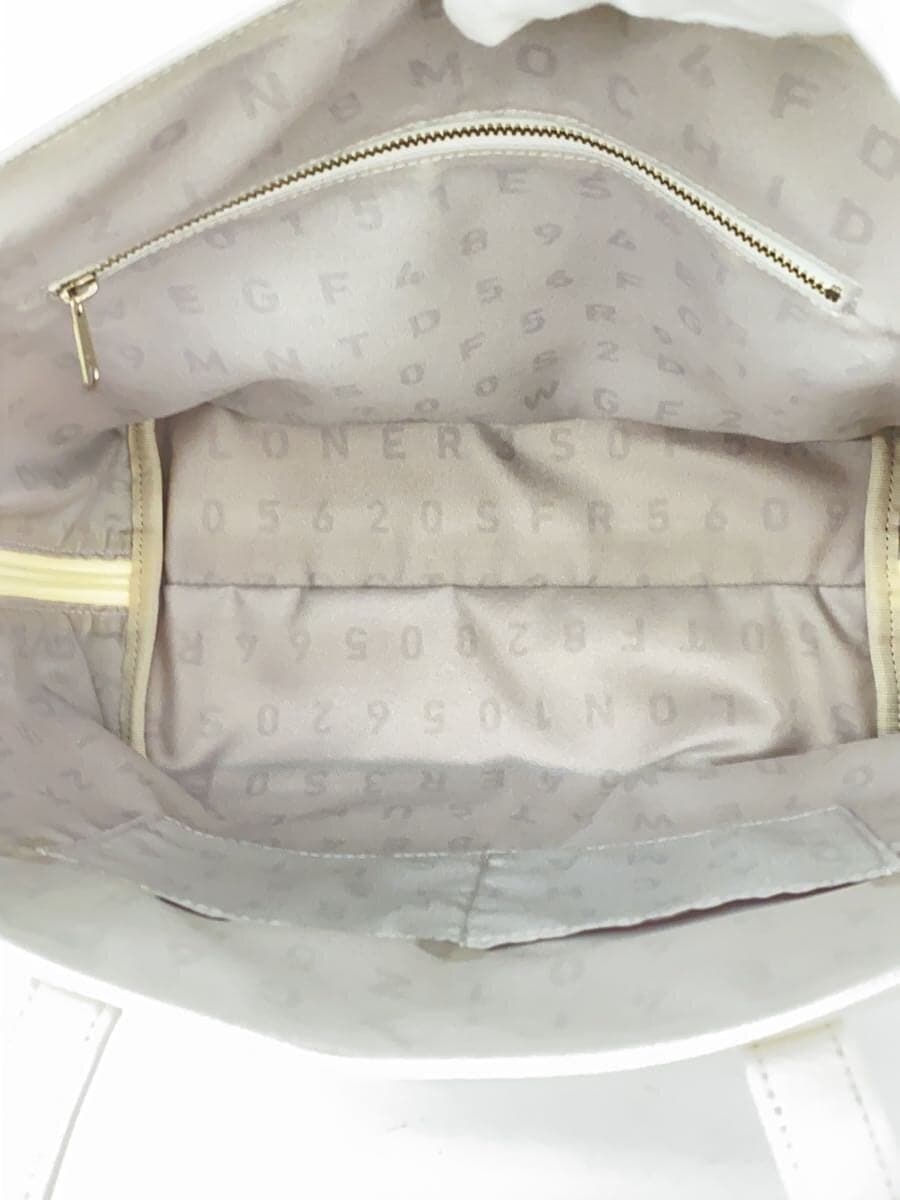 KLON180 ONE-EIGHTY TOTE MINI Tote Bag Cowhide Leather WHT Surface Stains 6