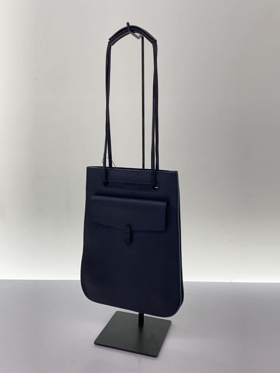 TOMOEUTILITY UB Shoulder Bag Cowhide Leather Navy 2
