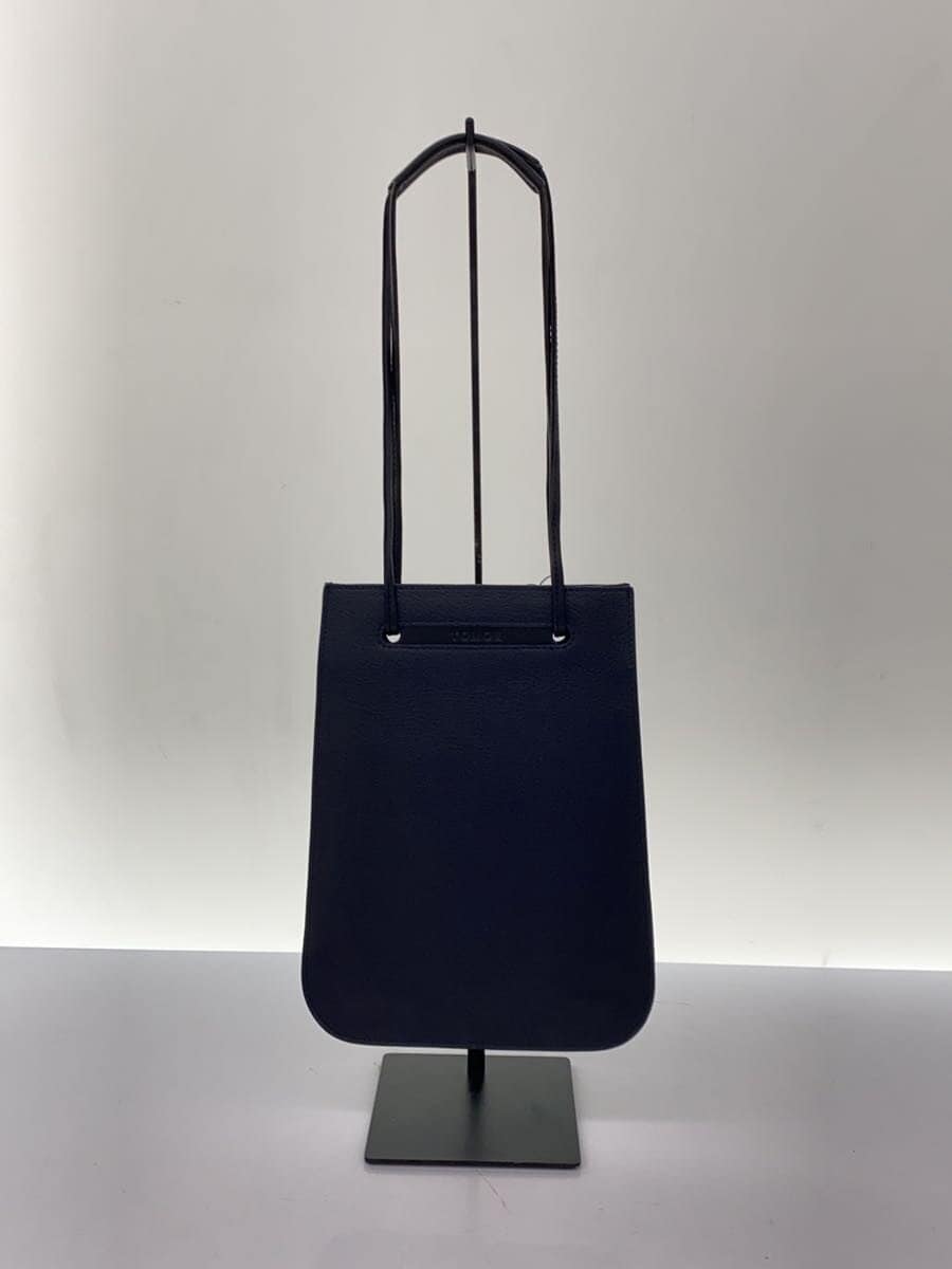 TOMOEUTILITY UB Shoulder Bag Cowhide Leather Navy 3