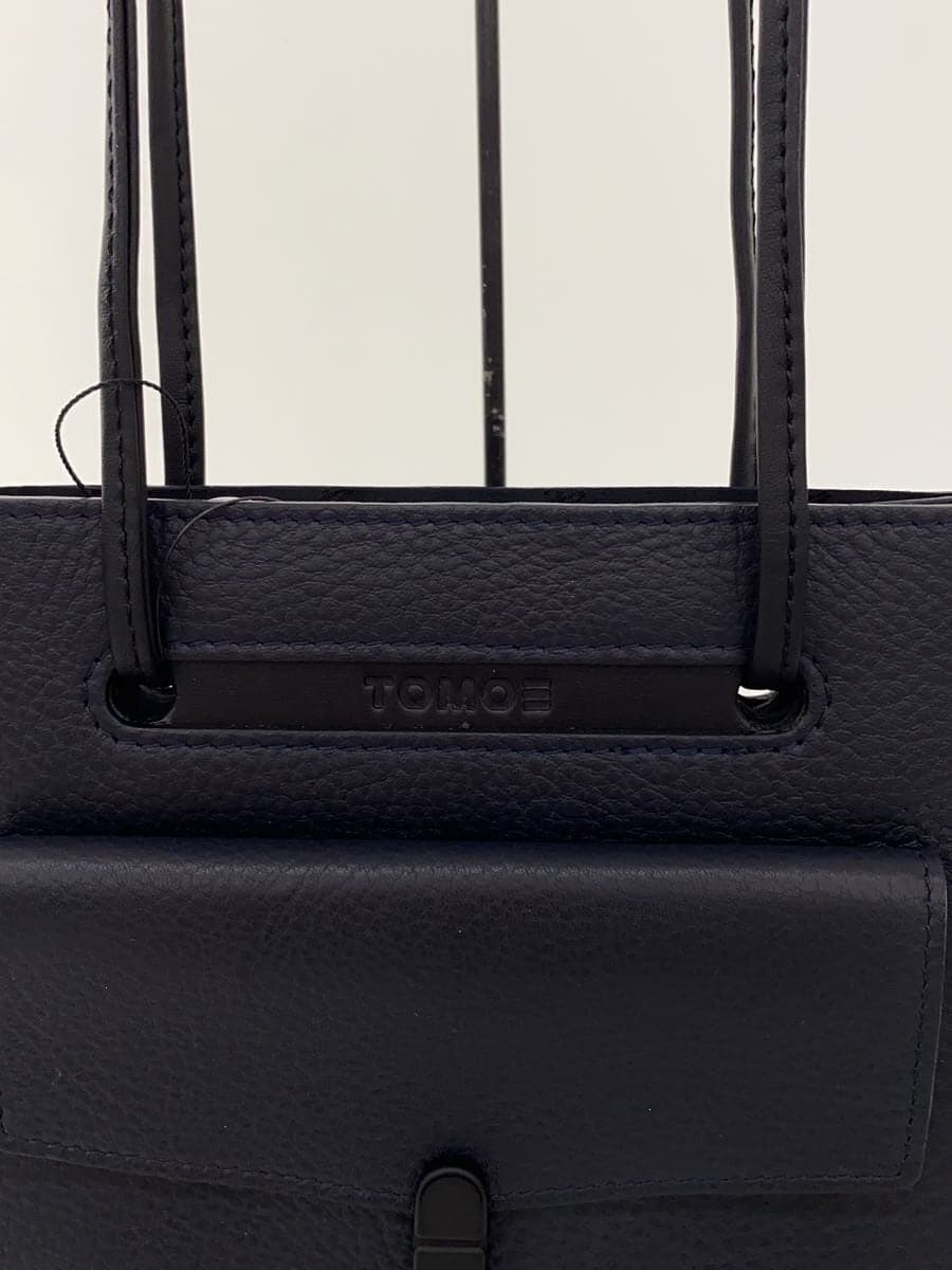 TOMOEUTILITY UB Shoulder Bag Cowhide Leather Navy 5