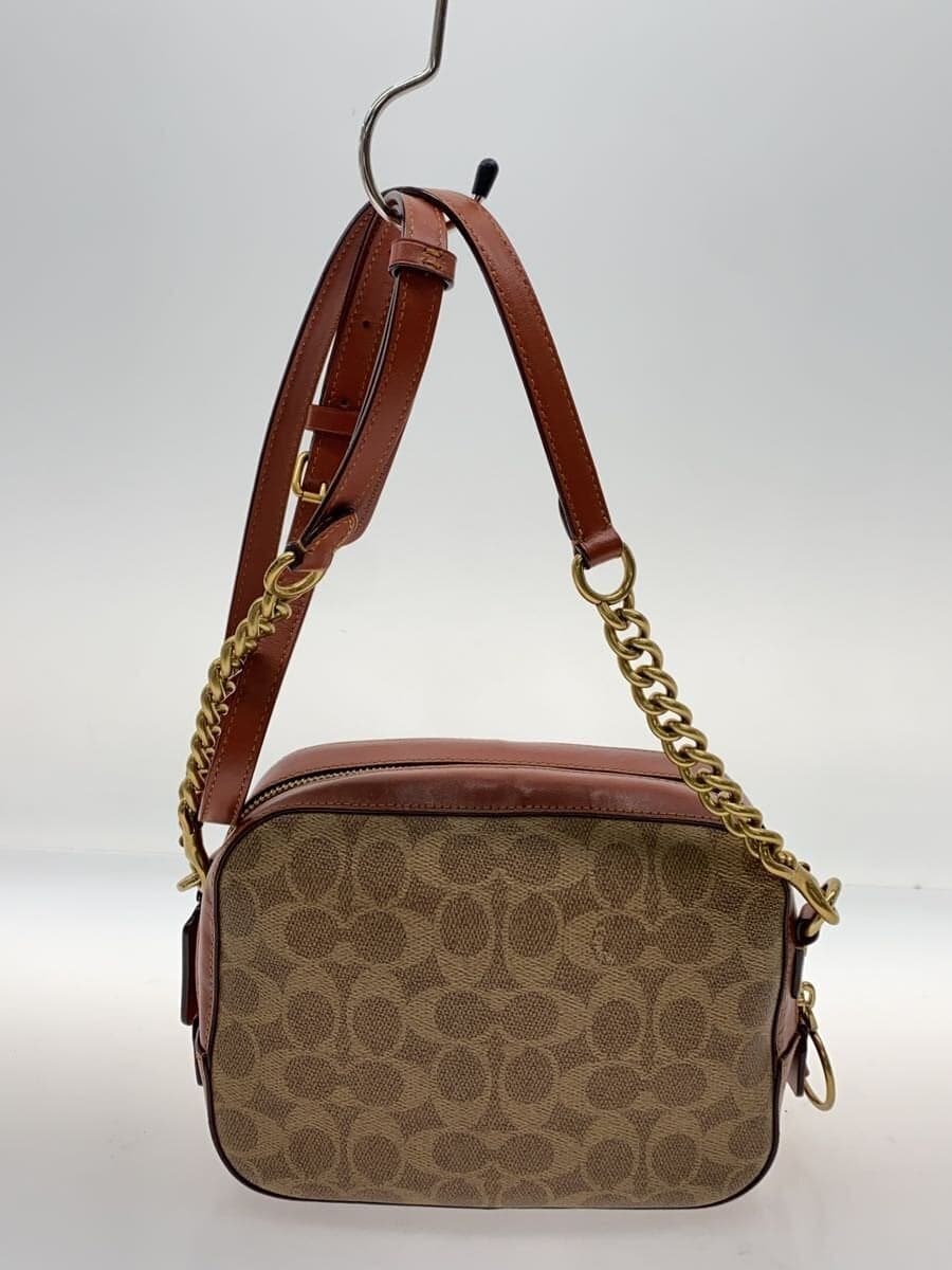 COACH Shoulder Bag_Camera Bag_Signature Canvas PVC BRW 3