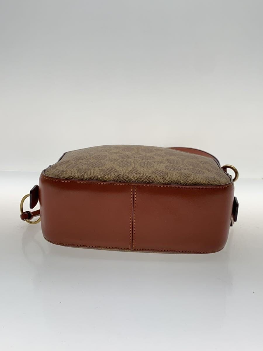 COACH Shoulder Bag_Camera Bag_Signature Canvas PVC BRW 4