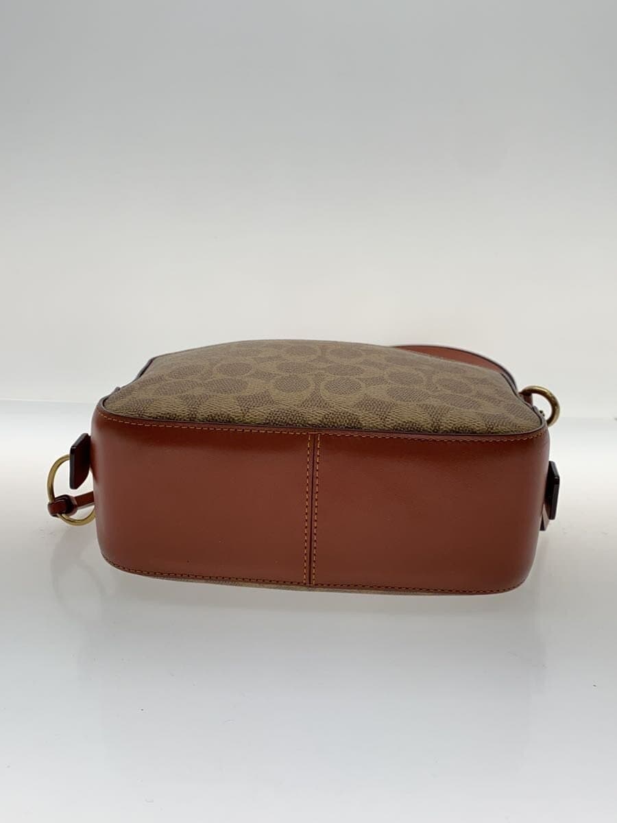 COACH Shoulder Bag_Camera Bag_Signature Canvas PVC BRW 4
